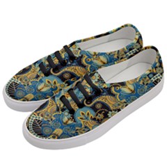 Retro Ethnic Background Pattern Vector Women s Classic Low Top Sneakers by Amaryn4rt