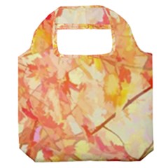 Monotype Art Pattern Leaves Colored Autumn Premium Foldable Grocery Recycle Bag by Amaryn4rt