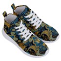 Retro Ethnic Background Pattern Vector Women s Lightweight High Top Sneakers View3