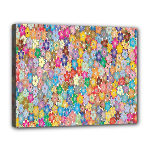 Sakura-cherry-blossom-floral Canvas 14  X 11  (stretched) by Amaryn4rt