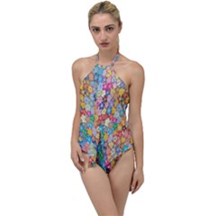 Sakura-cherry-blossom-floral Go With The Flow One Piece Swimsuit by Amaryn4rt