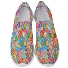 Sakura-cherry-blossom-floral Men s Slip On Sneakers by Amaryn4rt