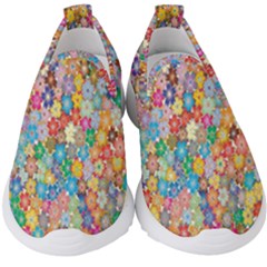 Sakura-cherry-blossom-floral Kids  Slip On Sneakers by Amaryn4rt