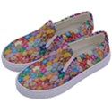 Sakura-cherry-blossom-floral Kids  Canvas Slip Ons View2