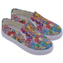 Sakura-cherry-blossom-floral Kids  Canvas Slip Ons View3