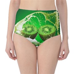 Kiwi Fruit Vitamins Healthy Cut Classic High-waist Bikini Bottoms by Amaryn4rt