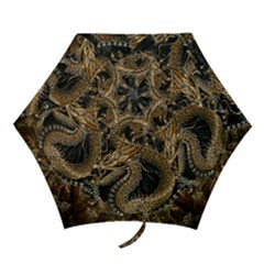 Dragon Pentagram Mini Folding Umbrellas by Amaryn4rt