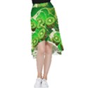 Kiwi Fruit Vitamins Healthy Cut Frill Hi Low Chiffon Skirt View1