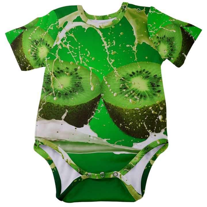 Kiwi Fruit Vitamins Healthy Cut Baby Short Sleeve Bodysuit