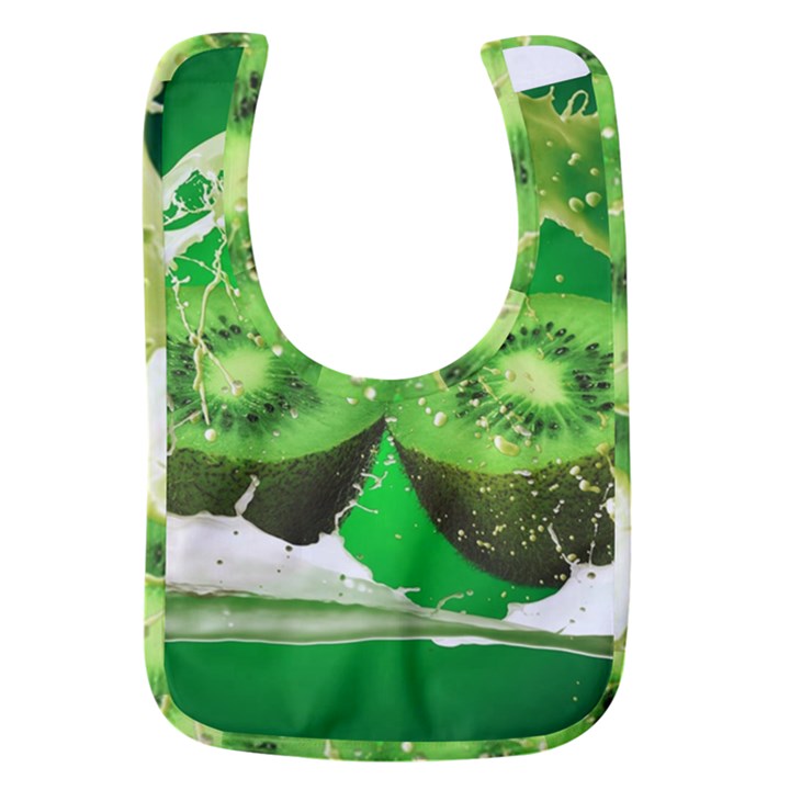 Kiwi Fruit Vitamins Healthy Cut Baby Bib