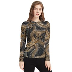 Dragon Pentagram Women s Long Sleeve Rash Guard by Amaryn4rt