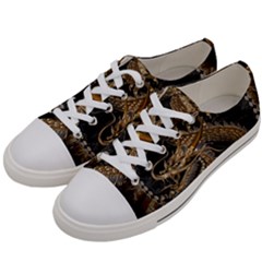 Dragon Pentagram Men s Low Top Canvas Sneakers by Amaryn4rt