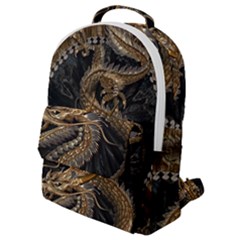 Dragon Pentagram Flap Pocket Backpack (small) by Amaryn4rt