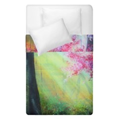 Forests Stunning Glimmer Paintings Sunlight Blooms Plants Love Seasons Traditional Art Flowers Sunsh Duvet Cover Double Side (single Size) by Amaryn4rt