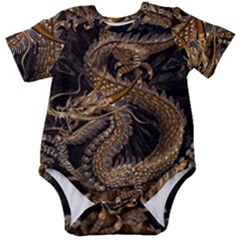 Dragon Pentagram Baby Short Sleeve Bodysuit by Amaryn4rt