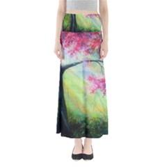 Forests Stunning Glimmer Paintings Sunlight Blooms Plants Love Seasons Traditional Art Flowers Sunsh Full Length Maxi Skirt by Amaryn4rt