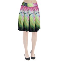 Forests Stunning Glimmer Paintings Sunlight Blooms Plants Love Seasons Traditional Art Flowers Sunsh Pleated Skirt by Amaryn4rt