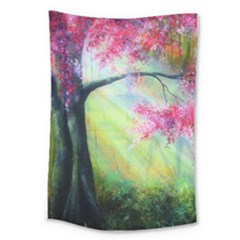 Forests Stunning Glimmer Paintings Sunlight Blooms Plants Love Seasons Traditional Art Flowers Sunsh Large Tapestry by Amaryn4rt