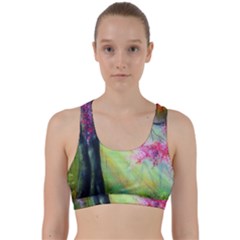 Forests Stunning Glimmer Paintings Sunlight Blooms Plants Love Seasons Traditional Art Flowers Sunsh Back Weave Sports Bra by Amaryn4rt