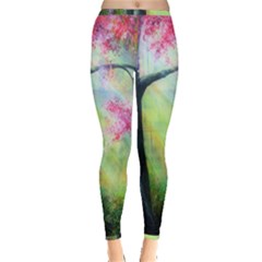 Forests Stunning Glimmer Paintings Sunlight Blooms Plants Love Seasons Traditional Art Flowers Sunsh Inside Out Leggings by Amaryn4rt