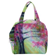 Forests Stunning Glimmer Paintings Sunlight Blooms Plants Love Seasons Traditional Art Flowers Sunsh Boxy Hand Bag by Amaryn4rt