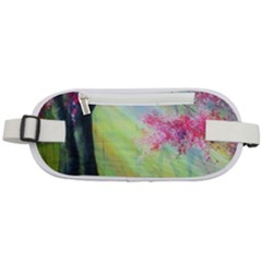 Forests Stunning Glimmer Paintings Sunlight Blooms Plants Love Seasons Traditional Art Flowers Sunsh Rounded Waist Pouch by Amaryn4rt