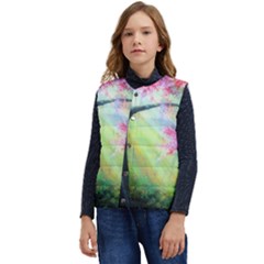 Forests Stunning Glimmer Paintings Sunlight Blooms Plants Love Seasons Traditional Art Flowers Sunsh Kid s Button Up Puffer Vest	 by Amaryn4rt