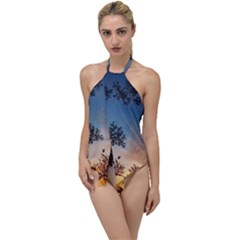 Hardest-frost-winter-cold-frozen Go With The Flow One Piece Swimsuit by Amaryn4rt