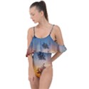 Hardest-frost-winter-cold-frozen Drape Piece Swimsuit View1