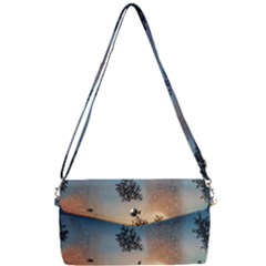 Hardest-frost-winter-cold-frozen Removable Strap Clutch Bag by Amaryn4rt