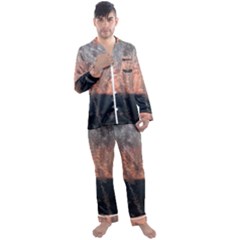 Hardest-frost-winter-cold-frozen Men s Long Sleeve Satin Pajamas Set