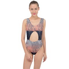 Hardest-frost-winter-cold-frozen Center Cut Out Swimsuit by Amaryn4rt