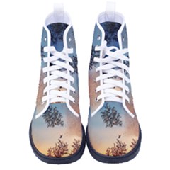 Hardest-frost-winter-cold-frozen Men s High-top Canvas Sneakers