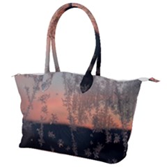 Hardest-frost-winter-cold-frozen Canvas Shoulder Bag by Amaryn4rt