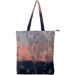 Hardest-frost-winter-cold-frozen Double Zip Up Tote Bag by Amaryn4rt