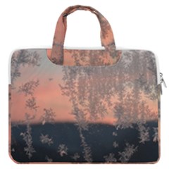 Hardest-frost-winter-cold-frozen Macbook Pro 13  Double Pocket Laptop Bag by Amaryn4rt