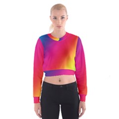 Rainbow Colors Cropped Sweatshirt by Amaryn4rt