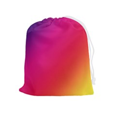 Rainbow Colors Drawstring Pouch (xl) by Amaryn4rt