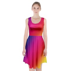 Rainbow Colors Racerback Midi Dress by Amaryn4rt