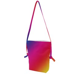 Rainbow Colors Folding Shoulder Bag by Amaryn4rt