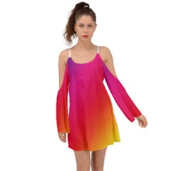 Rainbow Colors Boho Dress by Amaryn4rt