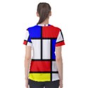 Mondrian-red-blue-yellow Women s Sport Mesh T-Shirt View2