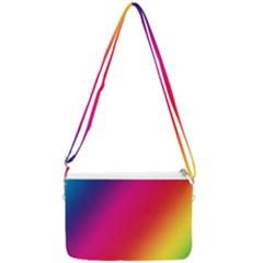 Rainbow Colors Double Gusset Crossbody Bag by Amaryn4rt