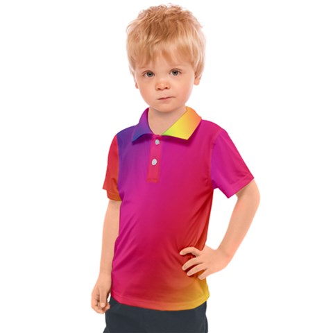 Rainbow Colors Kids  Polo T-shirt by Amaryn4rt