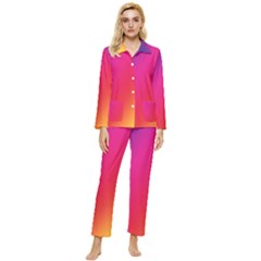 Rainbow Colors Womens  Long Sleeve Velvet Pocket Pajamas Set by Amaryn4rt