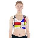 Mondrian-red-blue-yellow Sports Bra With Pocket View1