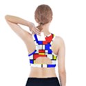 Mondrian-red-blue-yellow Sports Bra With Pocket View2