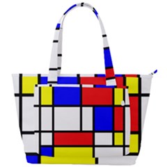 Mondrian-red-blue-yellow Back Pocket Shoulder Bag  by Amaryn4rt