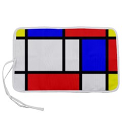 Mondrian-red-blue-yellow Pen Storage Case (m) by Amaryn4rt