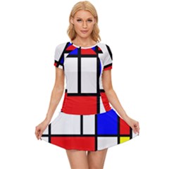 Mondrian-red-blue-yellow Women s Sports Wear Set by Amaryn4rt